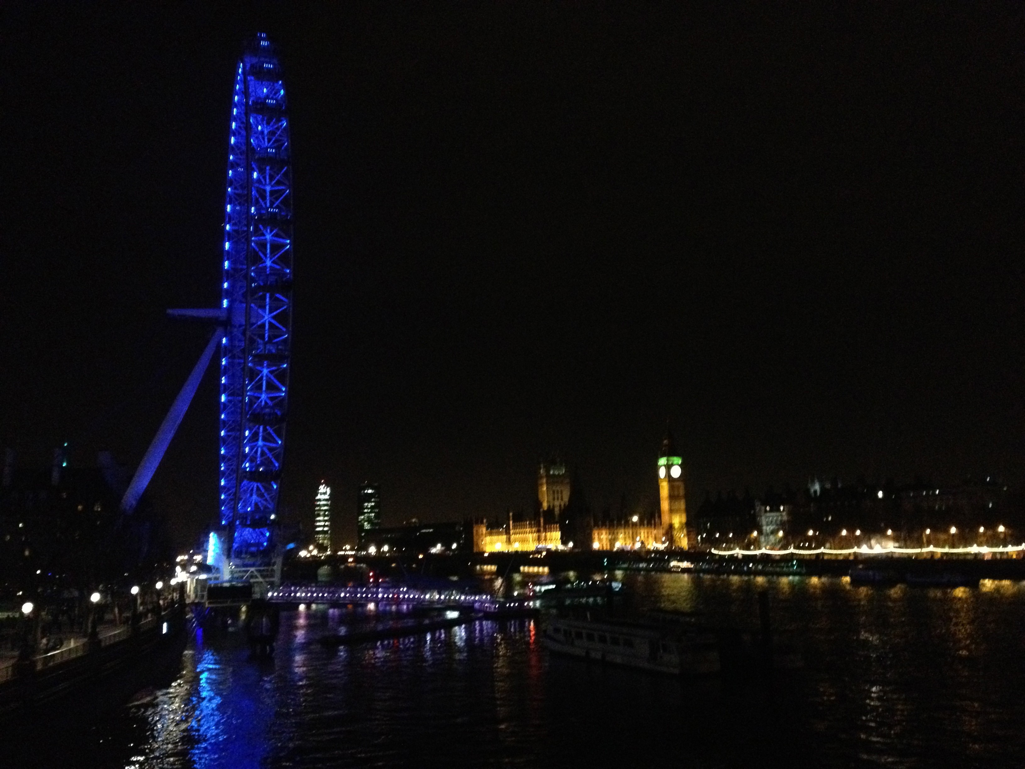 London eye night time