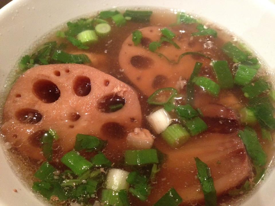 lotus root pork broth soup